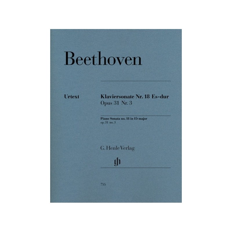 9790201807553HN755 Piano Sonata In E Flat Op.31 No.3
