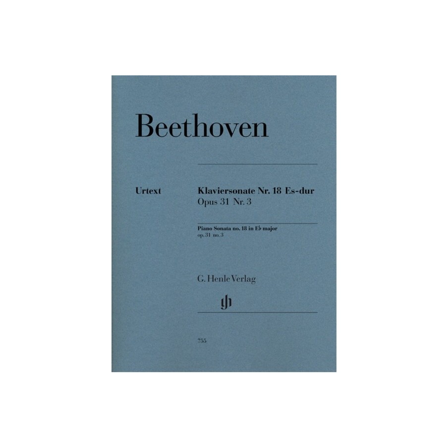 9790201807553HN755 Piano Sonata In E Flat Op.31 No.3