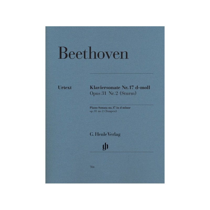 9790201807843HN784 Piano Sonata In D Minor 'Tempest' Op.31 No.2