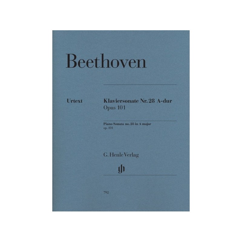 9790201807928HN792 Piano Sonata No. 28 In A Major Op. 101