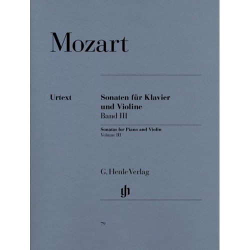 9790201800790HN79 Violin Sonatas - Volume 3