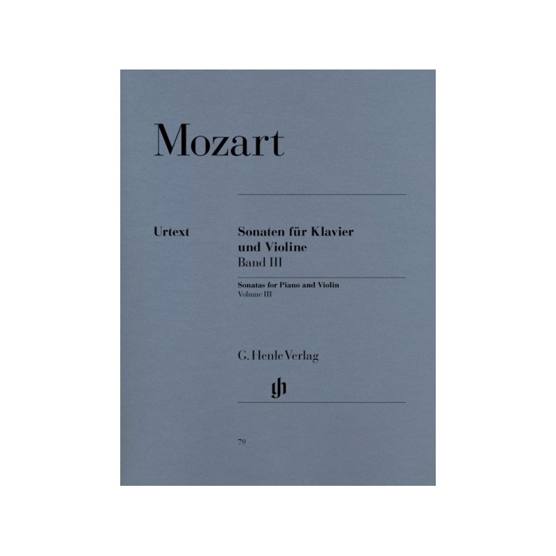 9790201800790HN79 Violin Sonatas - Volume 3