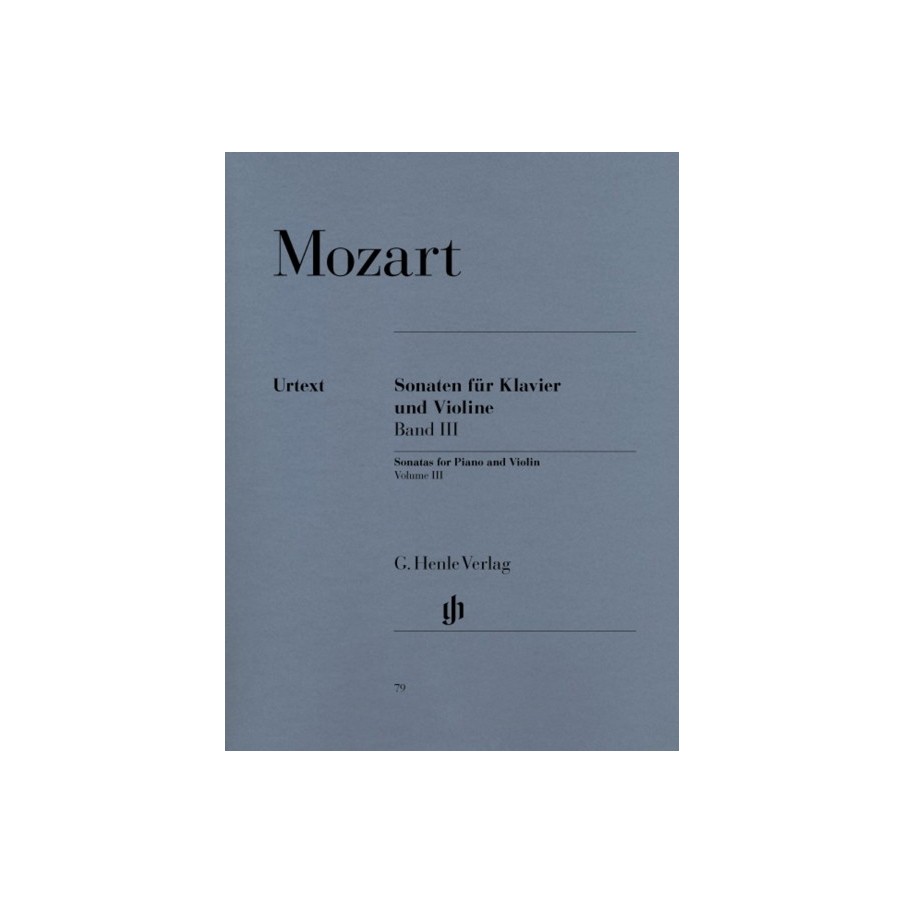9790201800790HN79 Violin Sonatas - Volume 3