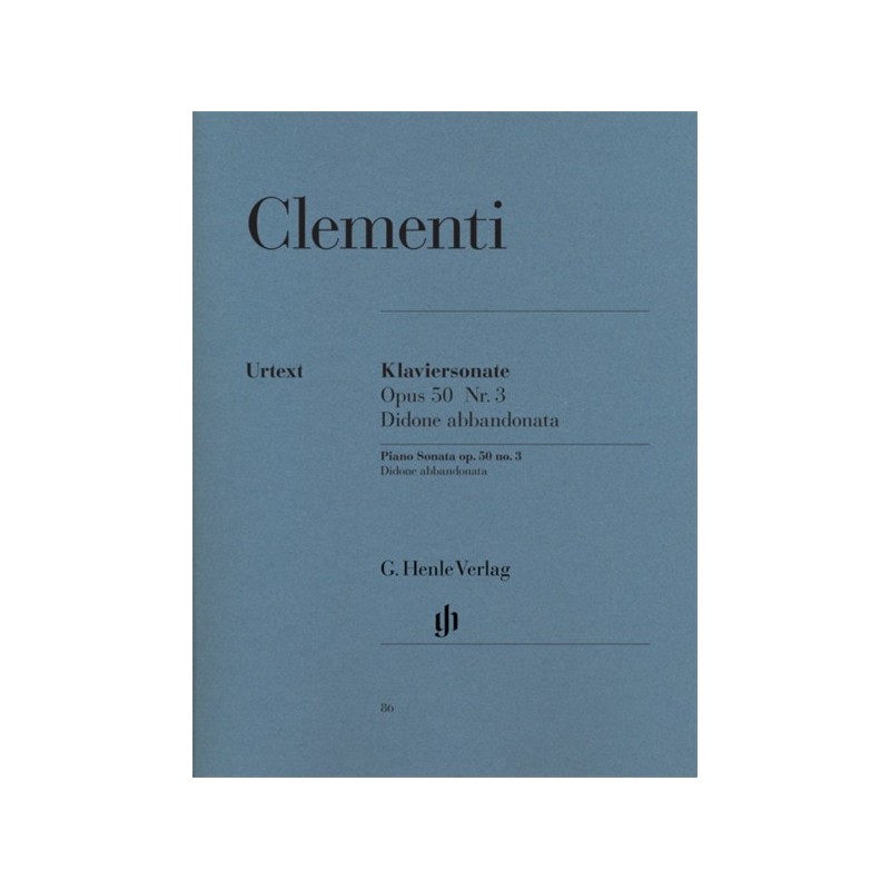 9790201800868HN86 Sonata Op 50 N 3 Didone Abbandonata