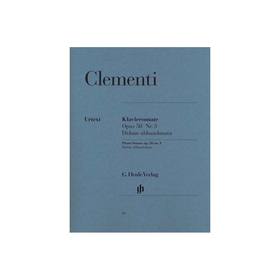 9790201800868HN86 Sonata Op 50 N 3 Didone Abbandonata