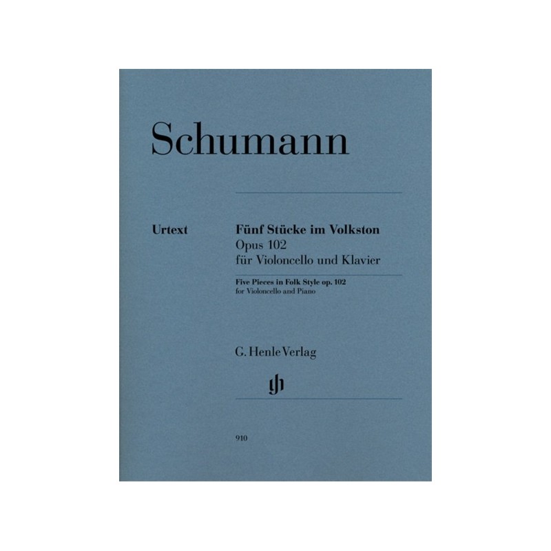 9790201809106HN910 Five Pieces In Folk Style Op.102 - Cello Version