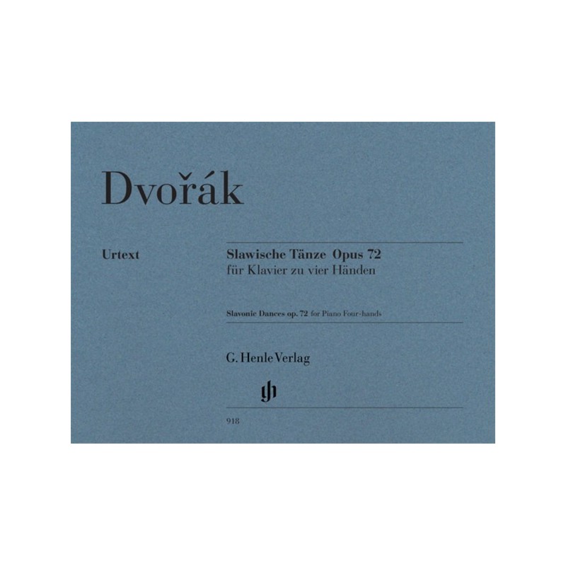 9790201809182HN918 Slavonic Dances Op.72 - Piano Four-Hands