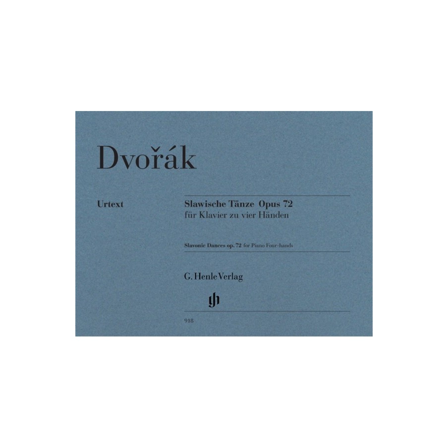 9790201809182HN918 Slavonic Dances Op.72 - Piano Four-Hands