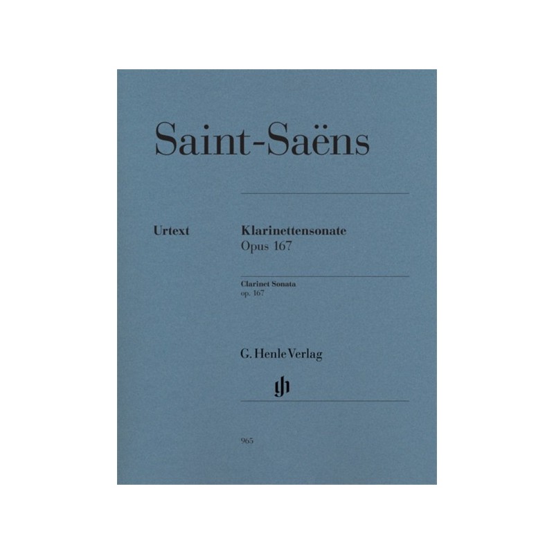 9790201809656HN965 Clarinet Sonata Op.167