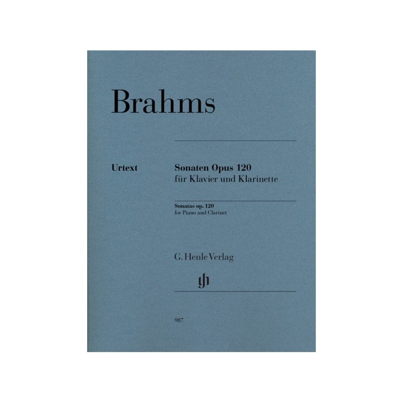 9790201809878HN987 Clarinet Sonatas Op. 120 (Clarinet in B Flat)