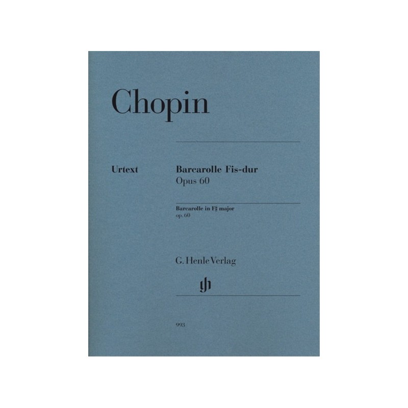 9790201809939HN993 Barcarolle In F Sharp Op.60