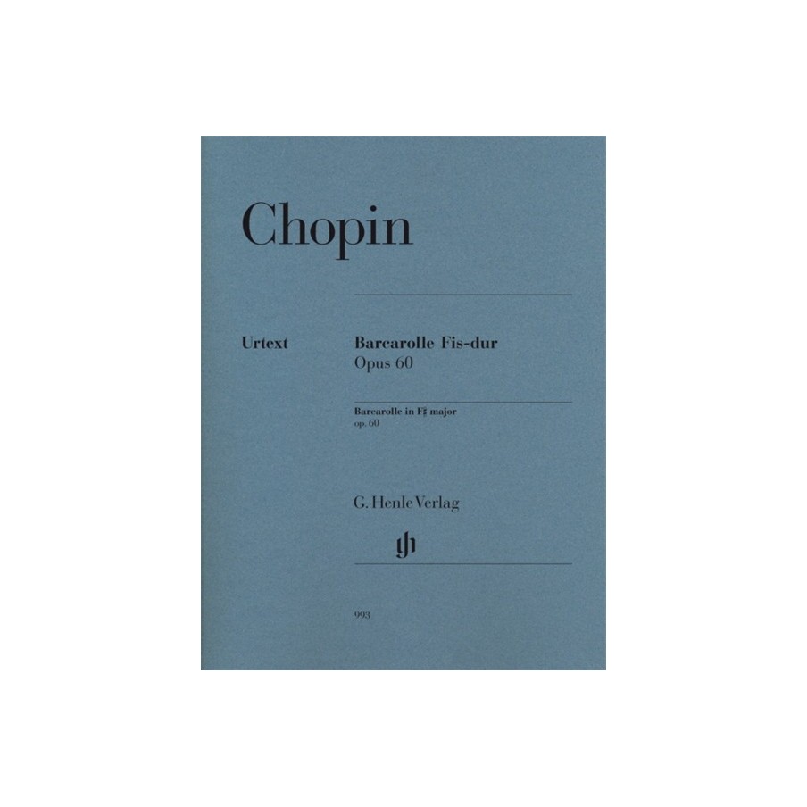 9790201809939HN993 Barcarolle In F Sharp Op.60