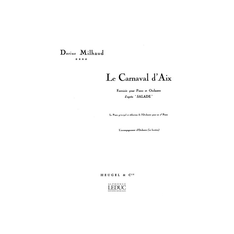 9790047294289ALHE29428 Le Carnaval d'Aix Op.83b