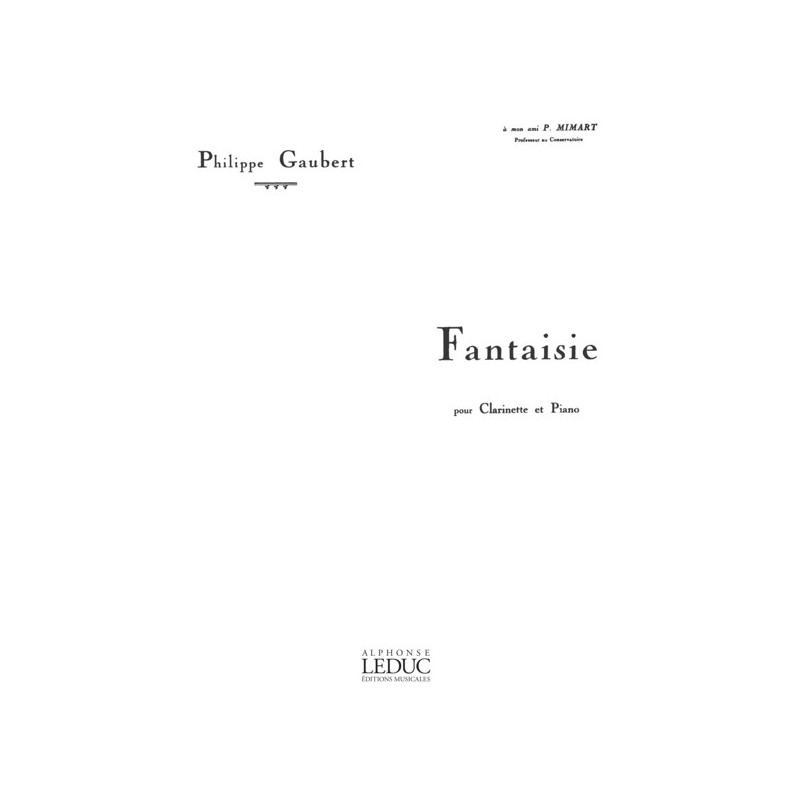 9790047295729ALHE29572 Fantasy for Clarinet and Piano