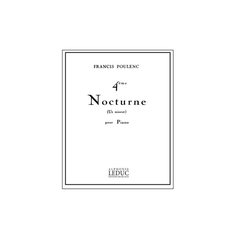 9790047308771ALHE30877 Nocturne No.4 In C minor 'Bal fantôme'