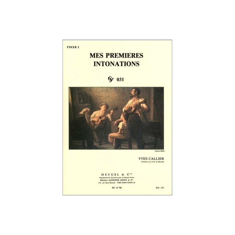 9790047337887ALHE33788 Mes Premieres Intonations - Cy031