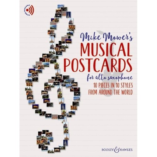 97900601388059781784546939BH13880 Musical Postcards for Alto Saxophone