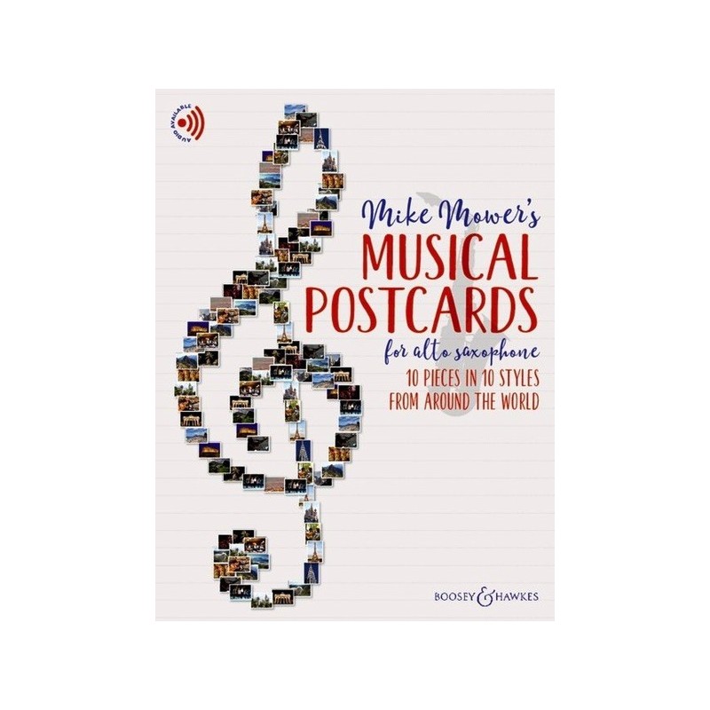 97900601388059781784546939BH13880 Musical Postcards for Alto Saxophone