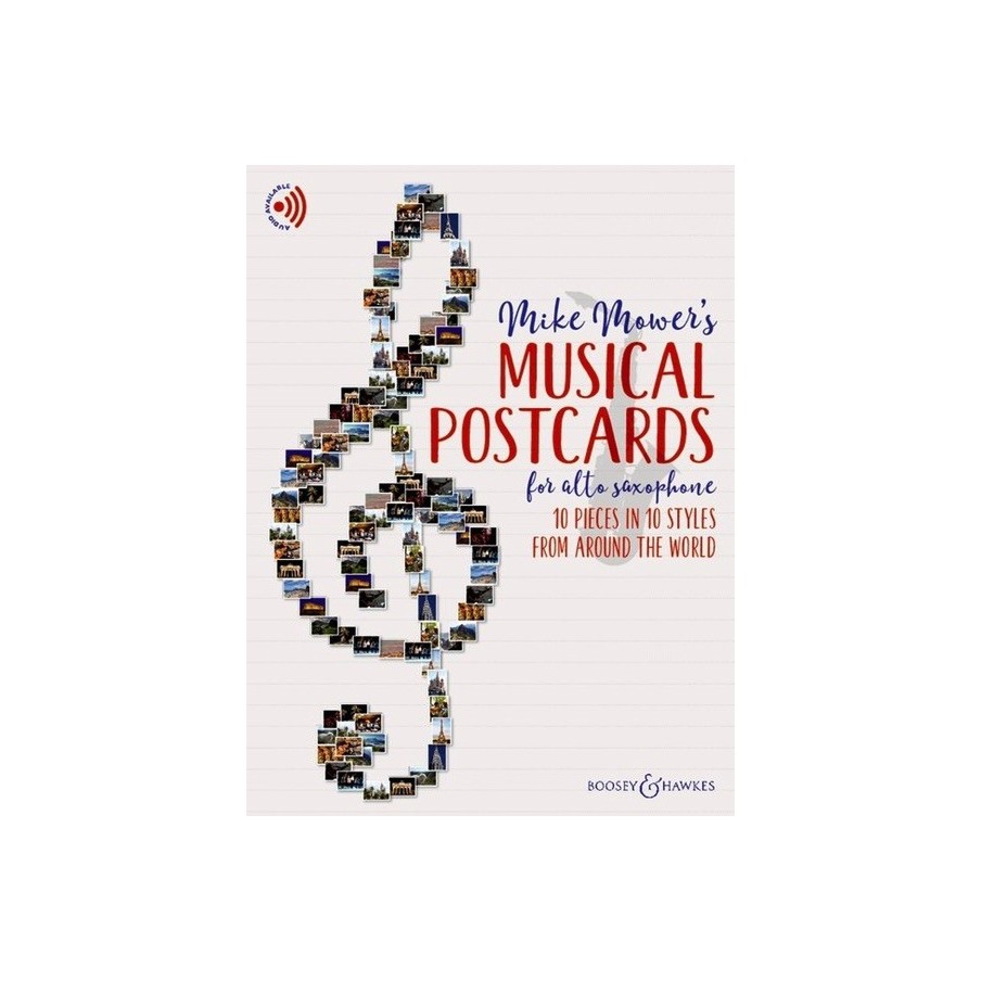 97900601388059781784546939BH13880 Musical Postcards for Alto Saxophone