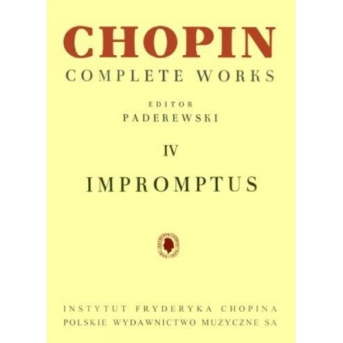 9790274000134PWM0233 Complete Works IV: Impromptus