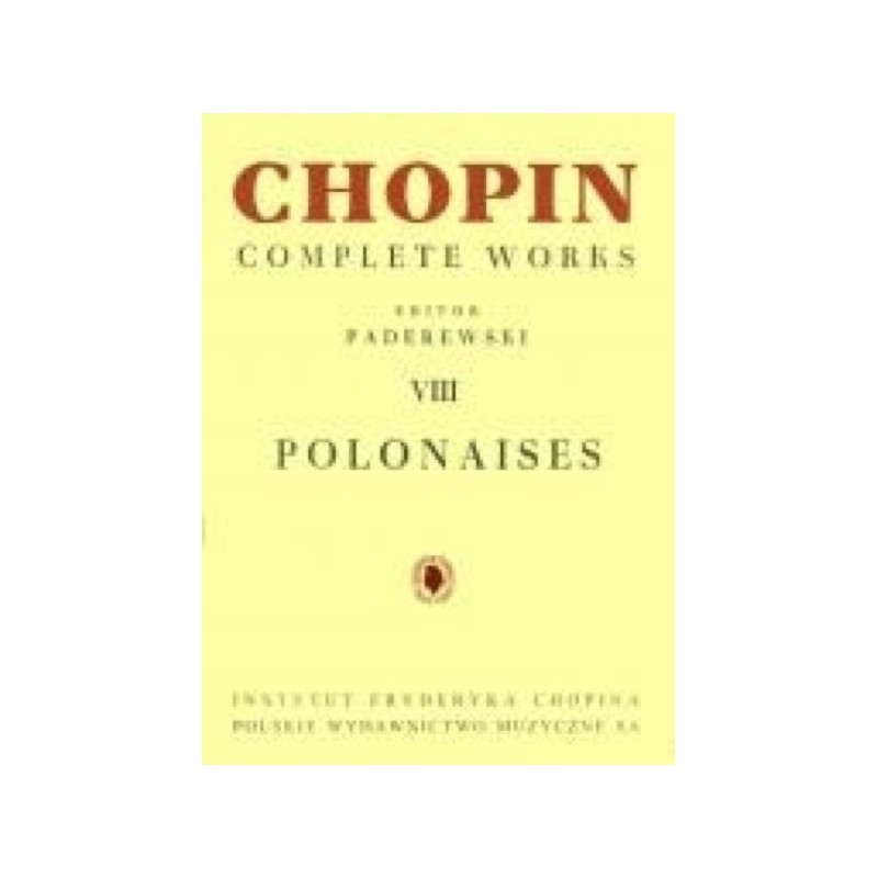 9790274001094PWMVIII Complete Works VIII: Polonaises
