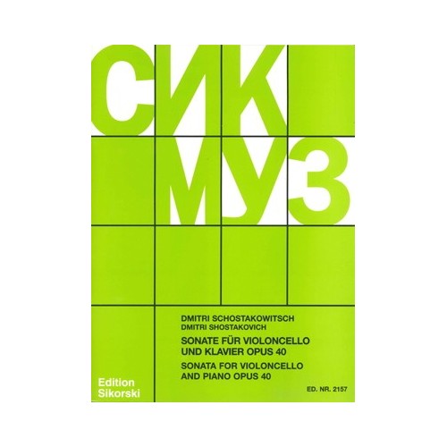 9790003017242SIK2157 Sonate Op.40