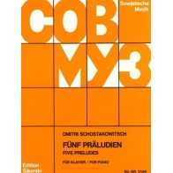 9790003017471SIK2184 Five Preludes For Piano