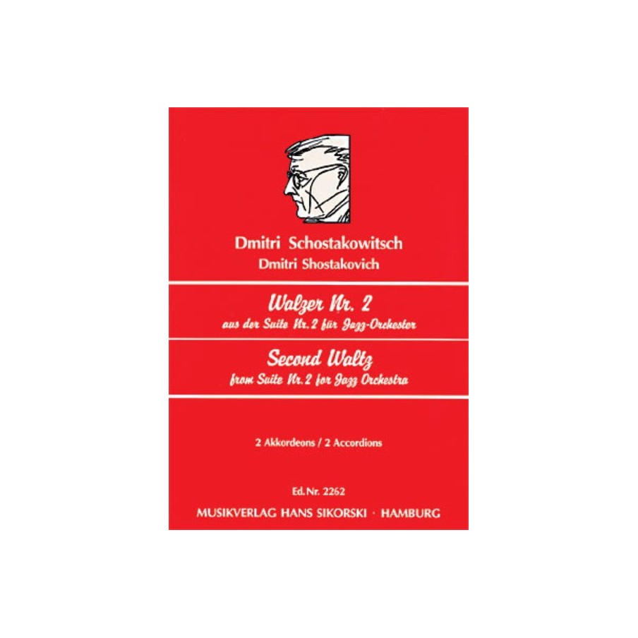 9790003031255SIK2262 Walz Nr. 2 aus der Suite Nr. 2 für Jazz-Orchester