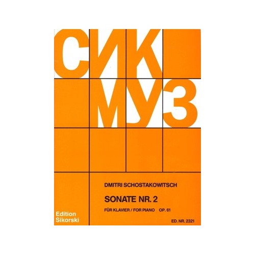 9790003018447SIK2321 Piano Sonata Op.61 No.2