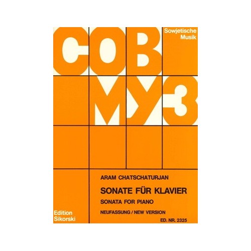 9790003018485SIK2325 Sonate Fur Klavier