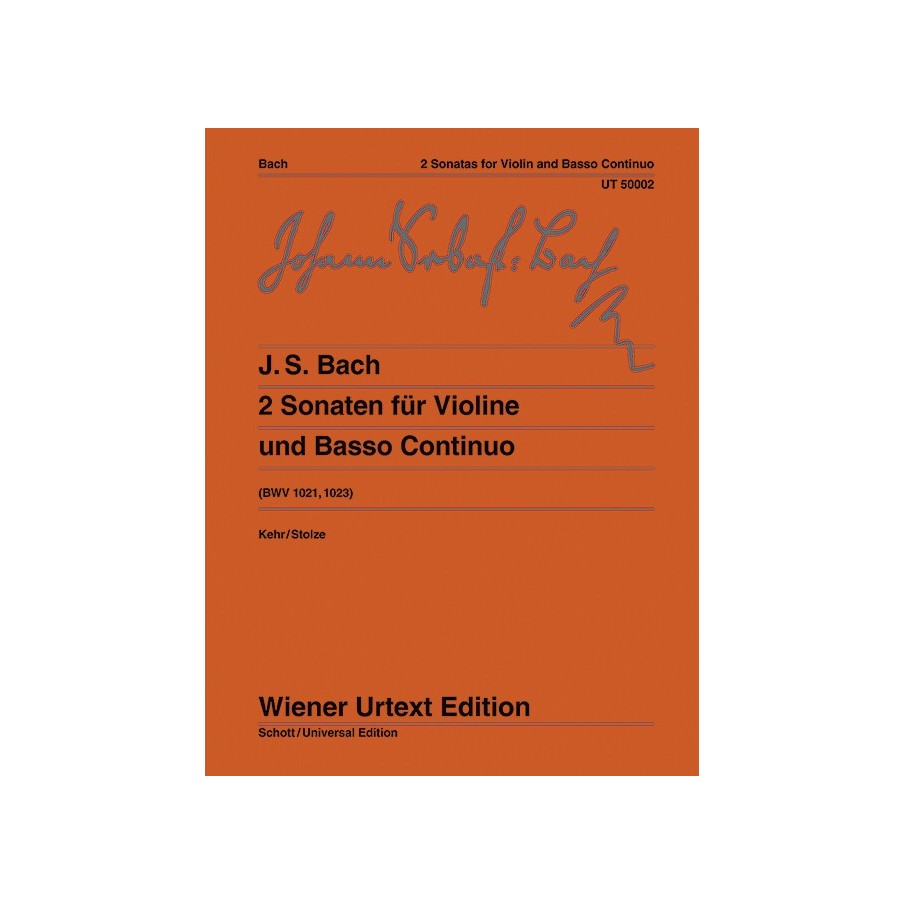 Two Sonatas G Major/E Minor BWV 1021, 1023 