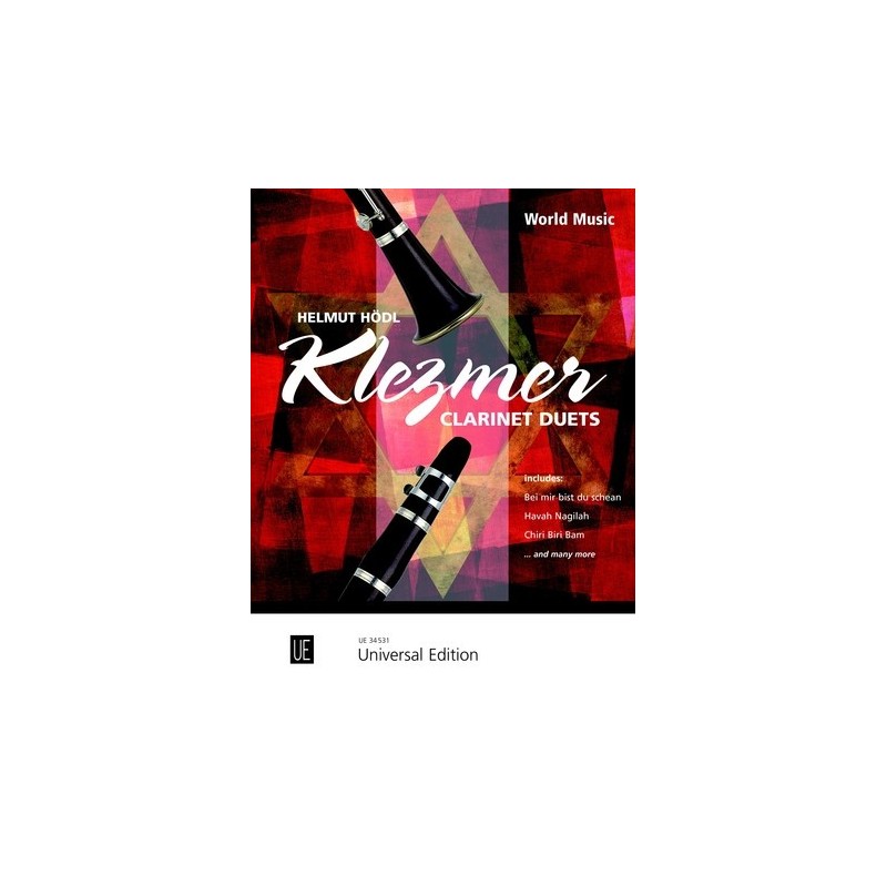 97900080809759790008080975803452064558UE_34531 Klezmer Clarinet Duets