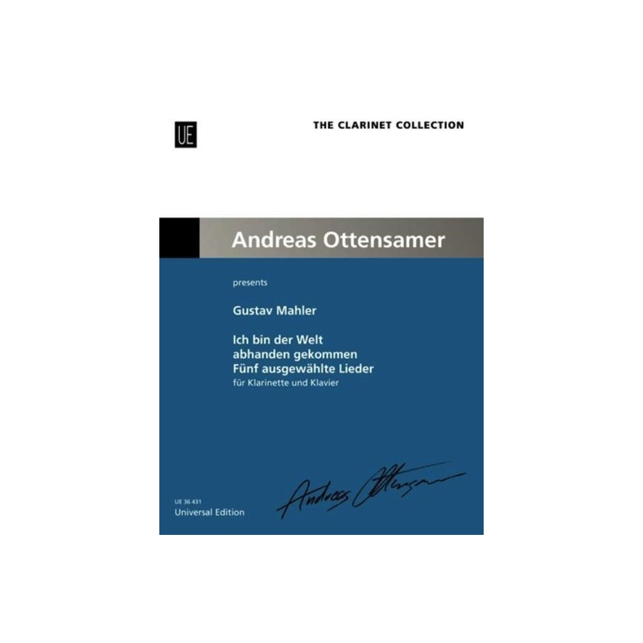 97900080862439790008086243803452070054UE_36431 Ich bin der Welt abhanden gekommen - Five Selected Songs