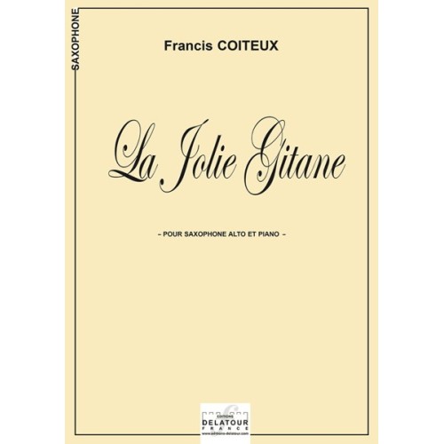 9792321003426DLT1315 La Jolie Gitane pour saxophone alto et piano