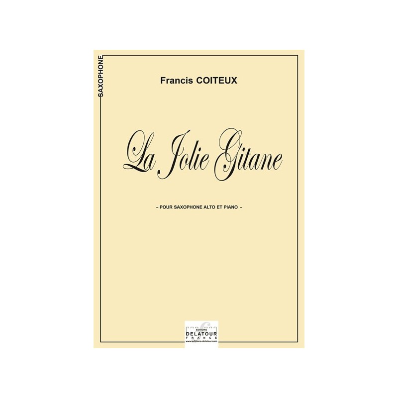 9792321003426DLT1315 La Jolie Gitane pour saxophone alto et piano
