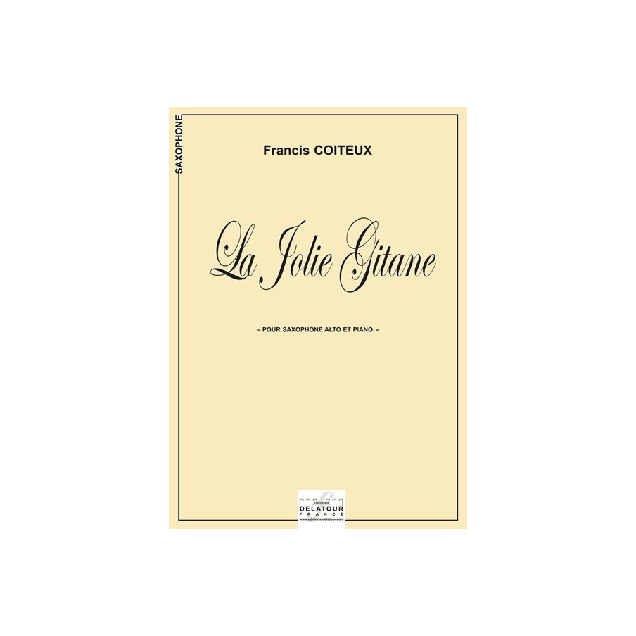 9792321003426DLT1315 La Jolie Gitane pour saxophone alto et piano