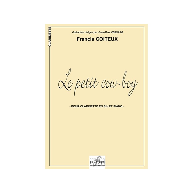 9790232101583DLT1594 Le petit cow-boy pour clarinette et piano