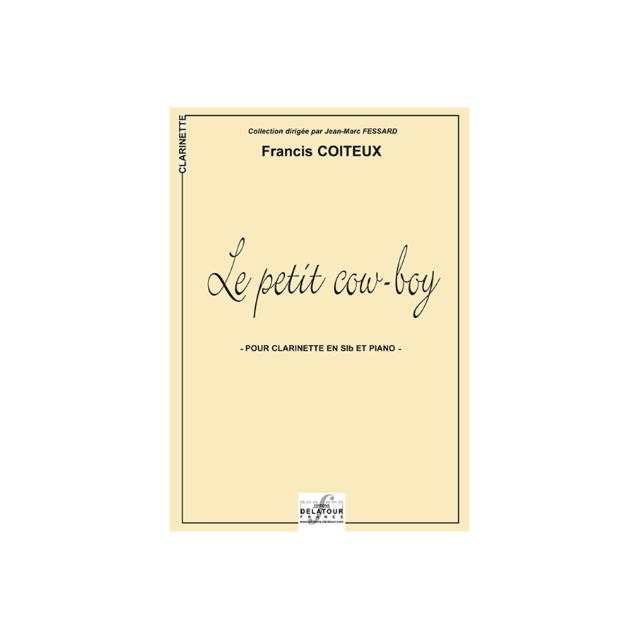 9790232101583DLT1594 Le petit cow-boy pour clarinette et piano