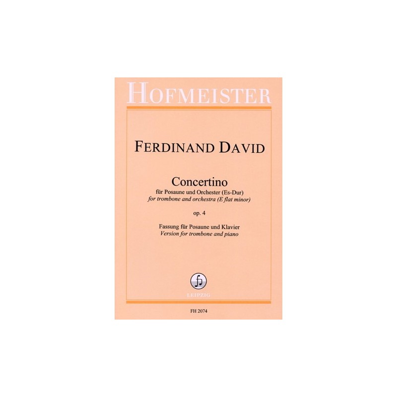 9790203420743FH_2074 Concertino Es-Dur für Posaune und Orchester op. 4 difficult