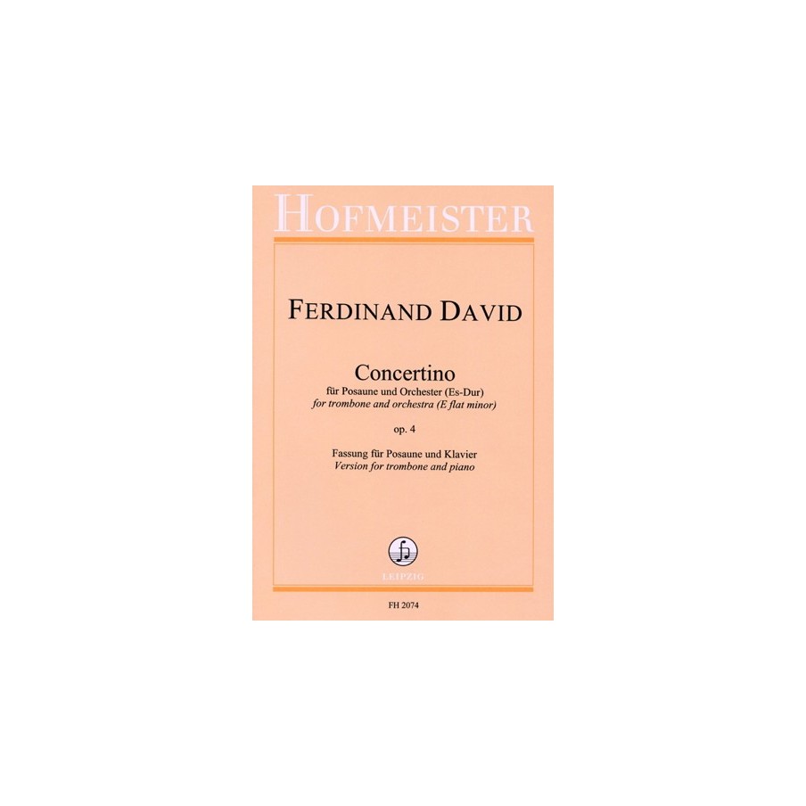 9790203420743FH_2074 Concertino Es-Dur für Posaune und Orchester op. 4 difficult