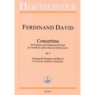 9790203420743FH_2074 Concertino Es-Dur für Posaune und Orchester op. 4 difficult