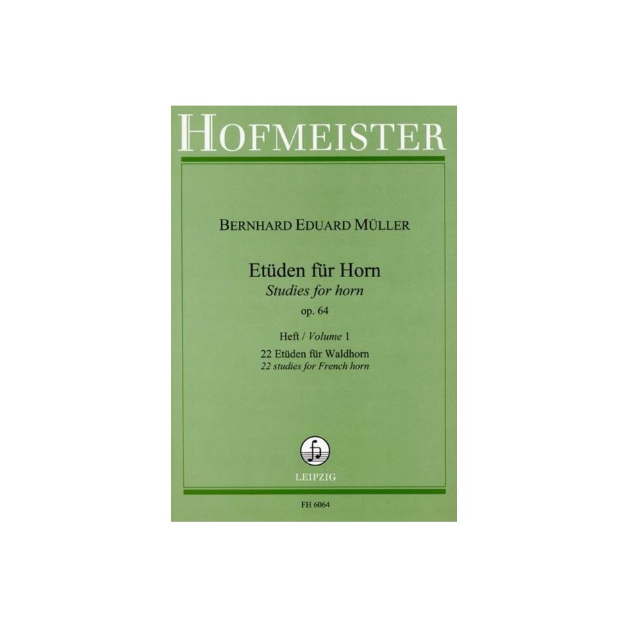 9790203460640FH_6064 Etüden für Horn op. 64