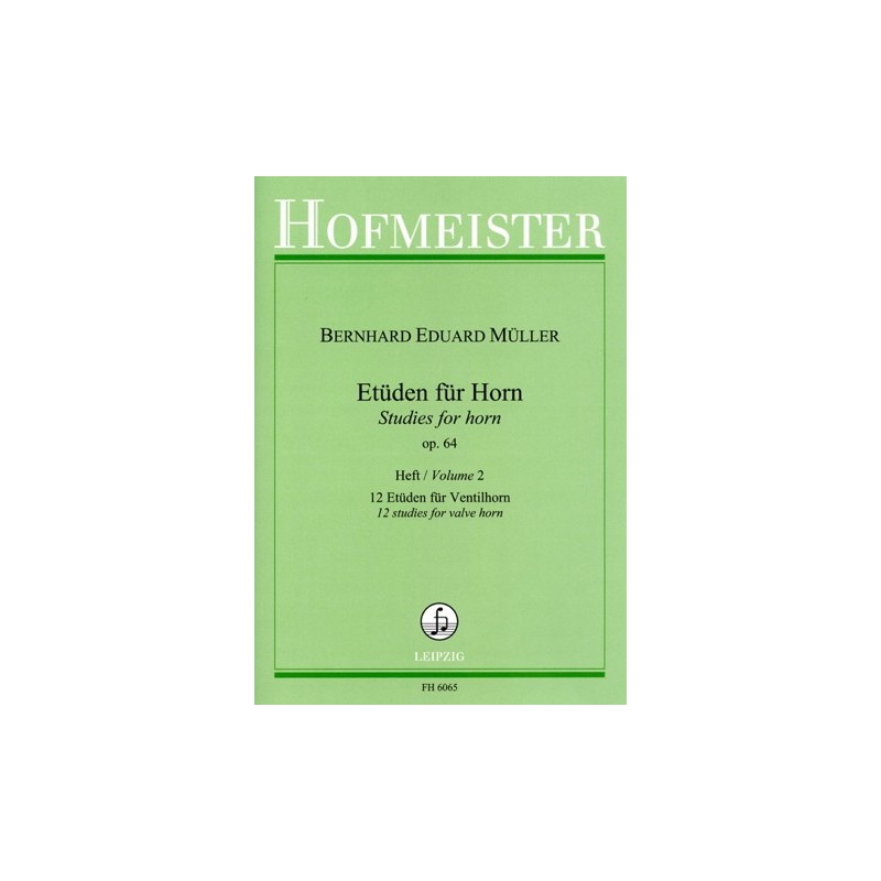 9790203460657FH_6065 Studies for Horn op. 64