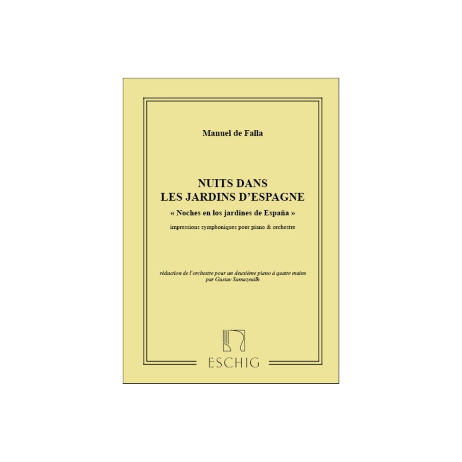 9790045007829ME_00069000 Nuits Dans Les Jardins D'Espagne