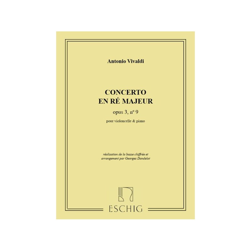 9790045012625ME_00214000 Concerto Op 3 N 9 (Dandelot N 14)