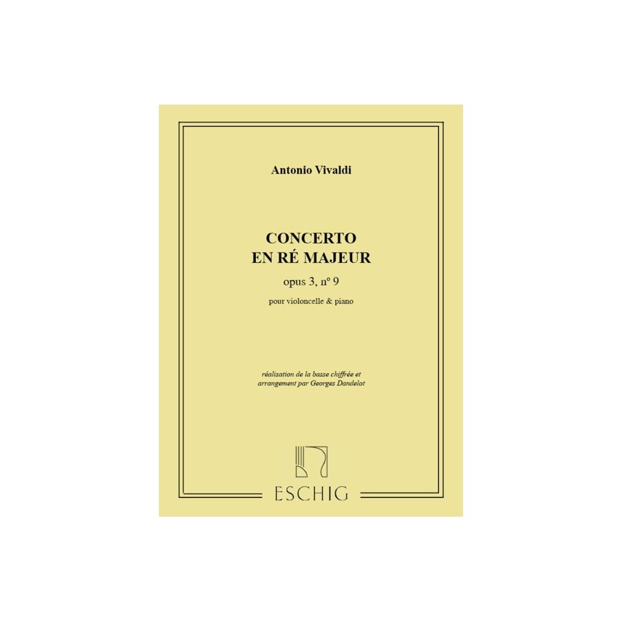 9790045012625ME_00214000 Concerto Op 3 N 9 (Dandelot N 14)
