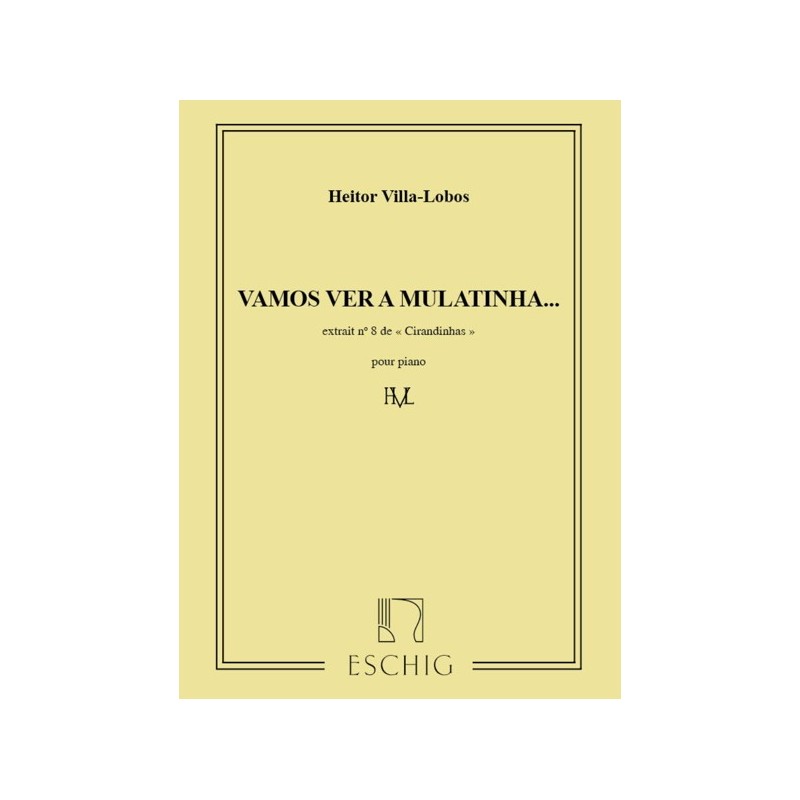 9790045014773ME_00286100 Villa-Lobos Cirandinhas N 8 Piano (Vamos Ver A
