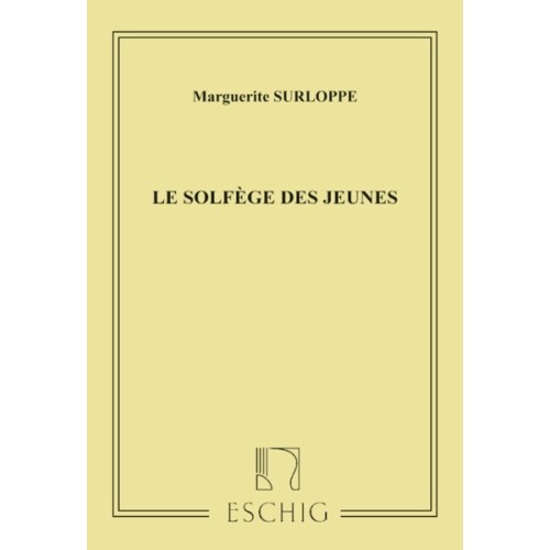 9790045025656ME_00660200 Solfege Des Jeunes