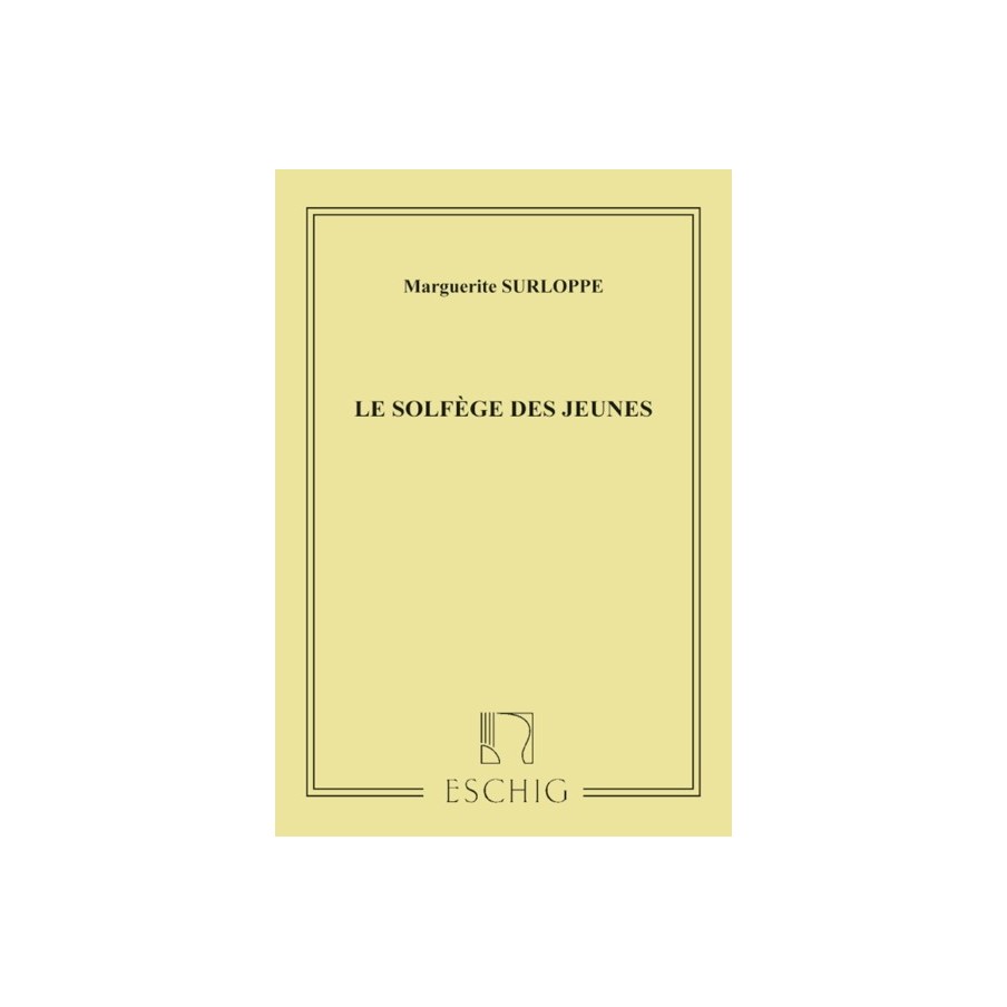 9790045025656ME_00660200 Solfege Des Jeunes