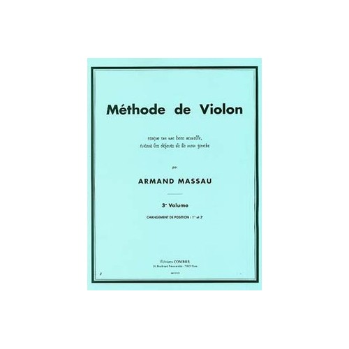 9790230300063COMAM00123 Méthode de violon Vol.3 (1e et 3e positions)